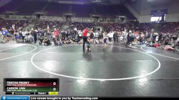 55-55 lbs Round 1 - Carson Linn, Wrecking Crew Wrestling Club vs Tristan Peerey, Pikes Peak Warriors Wrestling