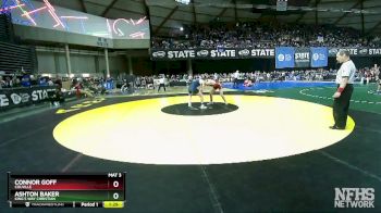 1A 150 lbs Quarterfinal - Connor Goff, Colville vs Ashton Baker, King`s Way Christian