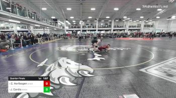 182 lbs Quarterfinal - Cormac Horlbogen, Sharon vs Joshua Cordio, Nashoba