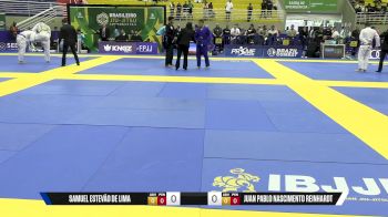 Juan Pablo Nascimento Reinhardt vs Samuel Estevão De Lima 2025 Brasileiro Jiu-Jitsu IBJJF