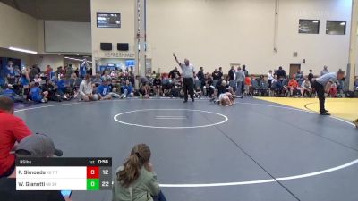 85 lbs Rr Rnd 4 - Peyton Simonds, Titan WC K-8 vs Wyatt Gianotti, Third Monkey K-8