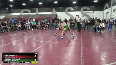 129 lbs Semis & 1st Wrestleback (8 Team) - Tristan Holt, Gotcha National vs Cainan Williams, Minions Black (GA)