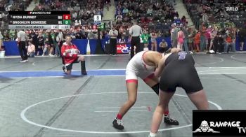 119 lbs 5th Place Match - Brooklyn Deweese, Wildcat vs Nyzia Burney, Maize