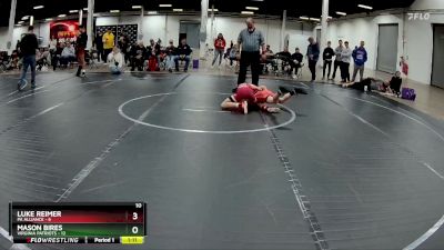 84 lbs Placement (4 Team) - Mason Bires, Virginia Patriots vs Luke Reimer, PA Alliance