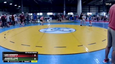 65 lbs Finals (4 Team) - Jameson Lohr, HANOVER HAWKEYE vs Liam Howarth, COMBAT ATHLETICS