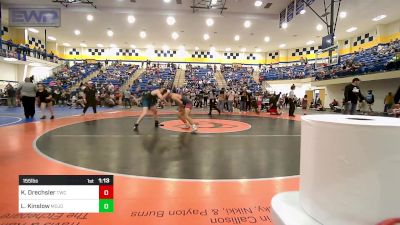 155 lbs Semifinal - Kaidon Drechsler, Tahlequah Wrestling Club vs Landyn Kinslow, Mojo Grappling Academy