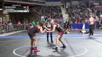 130 lbs Cons. Round 2 - Kylie Medill, Lion Elite vs Brynlie Krauz, Wamego