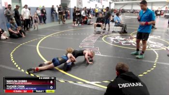 53 lbs Champ. Round 2 - Waylon Dobbs, Interior Grappling Academy vs Tucker Cook, Valdez Youth Wrestling Club Inc.