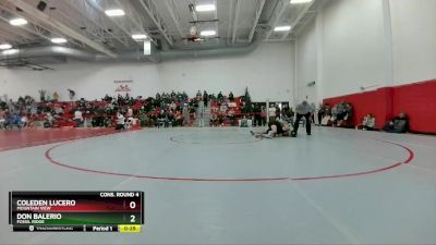 132 lbs Cons. Round 4 - Coleden Lucero, Mountain View vs Don Balerio, Fossil Ridge