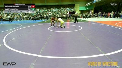 145 lbs Round Of 32 - Sergio Sanchez, Central Valley (Ceres) vs Joseph Reaves, Coalinga Roughnecks