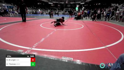 67 lbs Final - Brantley Brunger, Raw Wrestling Club vs Hollis Thomas, Wagoner Takedown Club