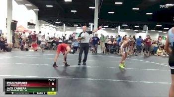 92 lbs Round 2 (4 Team) - Jack Cabrera, Mat Warriors Red vs Ryan Farissier, Mat Warriors Yellow