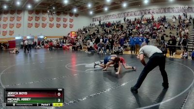 106 lbs Cons. Round 3 - Jeryck Boyd, Beaver vs Michael Abbey, Hartland