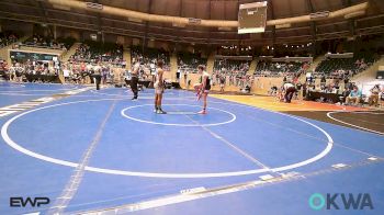 85 lbs Quarterfinal - Brighton Horawa, Verdigris Youth Wrestling vs Jeremiah Bell, Tulsa North Mabee Stampede