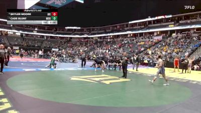 175-2A Quarterfinal - Cade Blunt, Meeker vs Skyler Moore, Rye High School