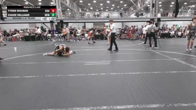 126 lbs Round 3 (6 Team) - Chase Williams, Team Shutt Mau Mau vs Tyden Shuman, Steller Trained Caij Vanda