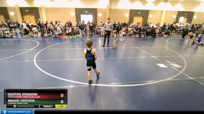 42 lbs Cons. Round 2 - Huxton Atkinson, South Summit Wrestling Club vs Brixon Haycock, Carbon Wrestling