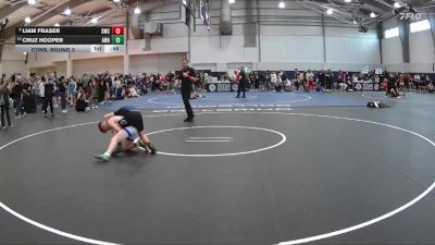 106 lbs Cons. Round 3 - Cruz Hooper, Austin Wrestling Academy vs Liam Fraser, Spartan Mat Club