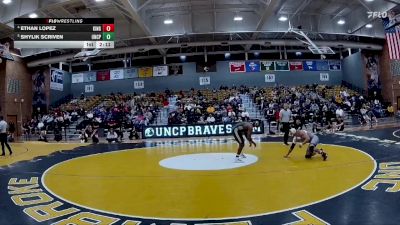 184 lbs Quarterfinal - Shylik Scriven, UNC Pembroke vs Ethan Lopez, King