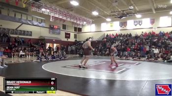 285 lbs Semifinal - Brady McDonald, Independence vs Sean May, BCLUW-SH