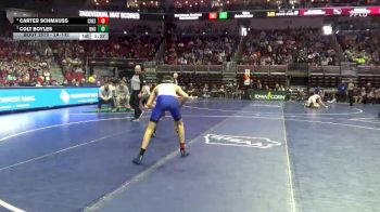2A-132 lbs Cons. Semi - Colt Boyles, Burlington Notre Dame vs Carter Schmauss, Crestwood, Cresco