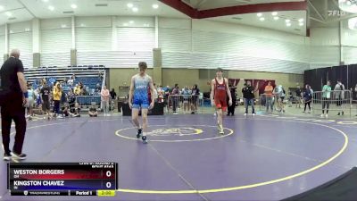 120 lbs Champ. Round 2 - Weston Borgers, OH vs Kingston Chavez, IN