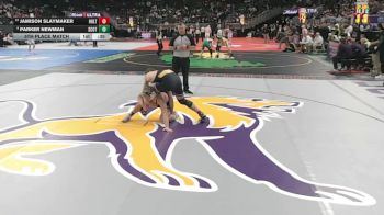 5th Place Match - Jamison Slaymaker, West Holt vs Parker Newman, Scotus Central Catholic