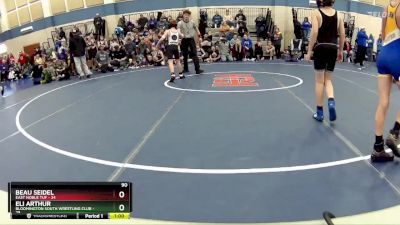 90 lbs Round 5 (10 Team) - Eli Arthur, Bloomington South Wrestling Club vs Beau Seidel, East Noble TUF