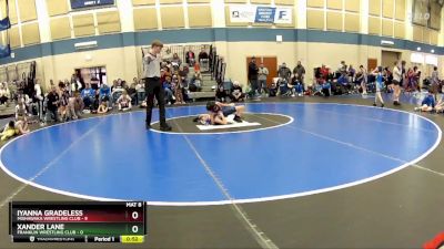 54 lbs Round 5 (10 Team) - Xander Lane, Franklin Wrestling Club vs Iyanna Gradeless, Mishawaka Wrestling Club