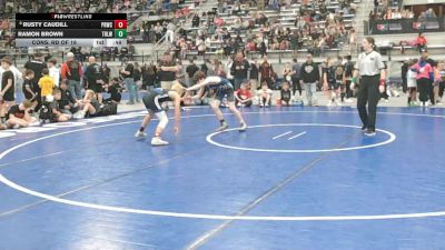 100 lbs Cons. Rd Of 16 - Ramon Brown, Team Real Life Wrestling vs Rusty Caudill, Priest River Wrestling Club