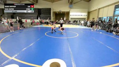 50 lbs Final - Sage Grover, Cordoba Trained Girls vs Kaia Gates, CT Whale Orca