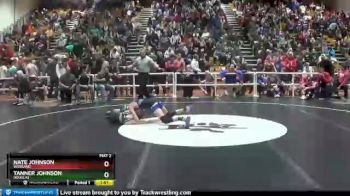 106 lbs Champ. Round 1 - Nate Johnson, Worland vs Tanner Johnson, Douglas