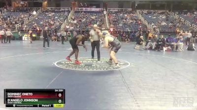 2A 220 lbs Cons. Round 2 - Dominec Oneto, West Craven vs D`Angelo Johnson, Nash Central