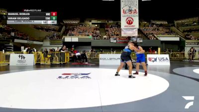 Schoolboys - 175 lbs Cons. Round 2 - Hiram Delgado, Team Selma Wrestling Club vs Manuel Robles, Madera Wrestling Club