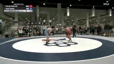 92 lbs Cons. Round 4 - Kalob Runyon, Panther Wrestling Club RTC vs Jack Davis, Lehigh Valley Wrestling RTC