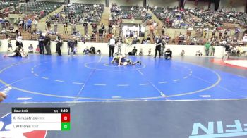 84 lbs Quarterfinal - Koby Kirkpatrick, Rockmart Takedown Club vs Isaiah Williams, South Forsyth WAR Wrestling Club