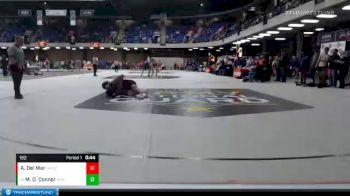182 lbs Champ. Round 1 - Michael O`Connor, Providence Catholic vs Aaron Del Mar, Fremd