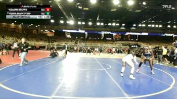 145 lbs Quarterfinal - Olivia Marcotsis, Indian Land vs Ceajah Brown, Freedom