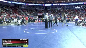 1A-285 lbs Cons. Round 2 - Kael Hanig, Newman Catholic vs Cody Koepke, Denver