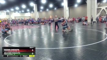 157 lbs Finals (2 Team) - Brayden Ranauto, Team Delaware vs Rhonin Swenson, Team Diamond Fish Pink