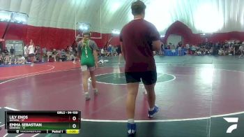 94-100 lbs Round 2 - Lily Enos, Batavia vs Emma Sebastian, Geneseo