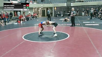 114 lbs Round 1 (4 Team) - Kellen O`gara, Decorah, IA vs Cal Shelstad, Centennial, MN