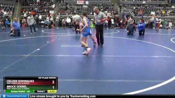 85 lbs 1st Place Match - Brock Goebel, MWC Wrestling Academy vs Cruzer Dominguez, MWC Wrestling Academy