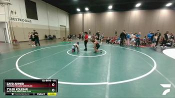 92 lbs Cons. Semi - Tyler Kolesar, Katy Area Wrestling Club vs Zayd Ahmed, Warrior Trained Wrestling