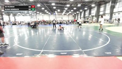 126 lbs Rr Rnd 1 - MJ Hileman, Indiana Outlaws White - HSB vs Elijah Heimbach, Liberty High School - HSB