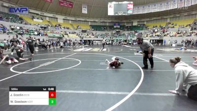 58 lbs Rr Rnd 1 - Johnathan Goodin, Beebe Badgers Wrestling Club vs Wyatt Goodson, North DeSoto Wrestling Academy