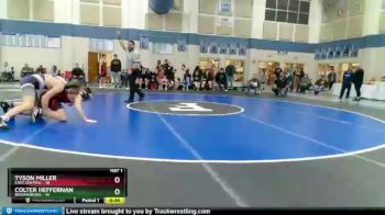 150 lbs Round 1 (4 Team) - Colter Heffernan, Brownsburg vs Tyson Miller, East Central