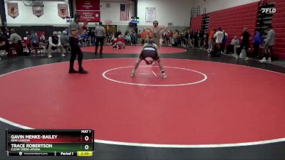 150 lbs Cons. Round 2 - Trace Robertson, Clear Creek-Amana vs Gavin Menke-Bailey, New London