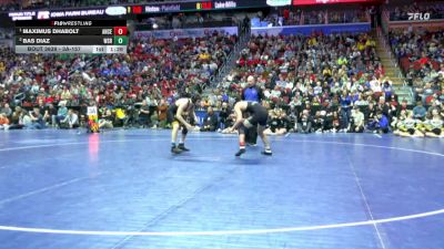 3A-157 lbs 1st Place Match - Maximus Dhabolt, Ankeny Centennial vs Bas Diaz, Waverly-Shell Rock