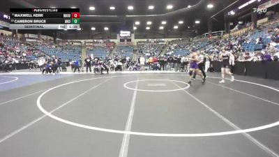 144 lbs Semifinal - Maxwell Kerr, Maize South vs Cameron Bruce, Arkansas City